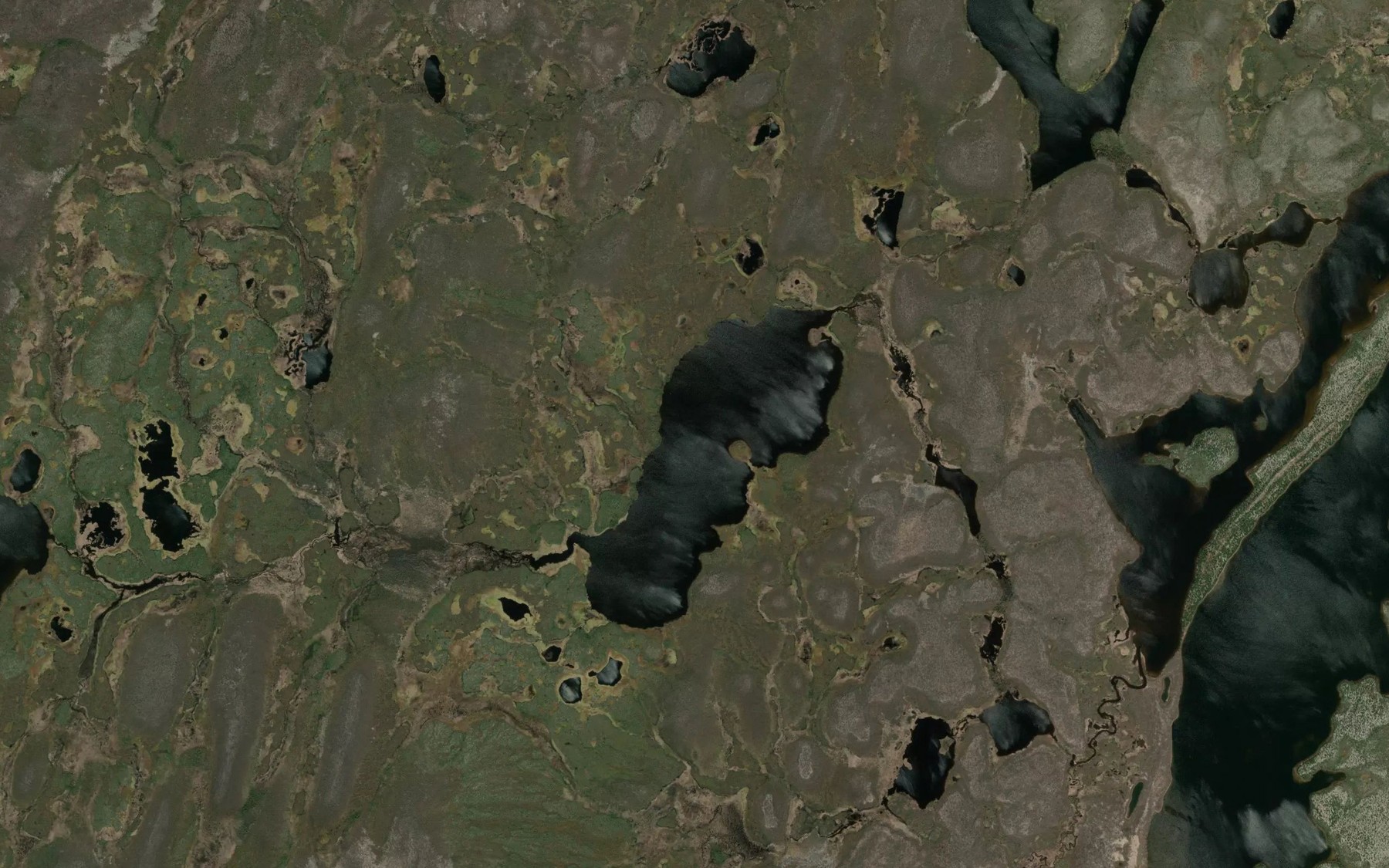 Satellite map of the Kitteringham Lake