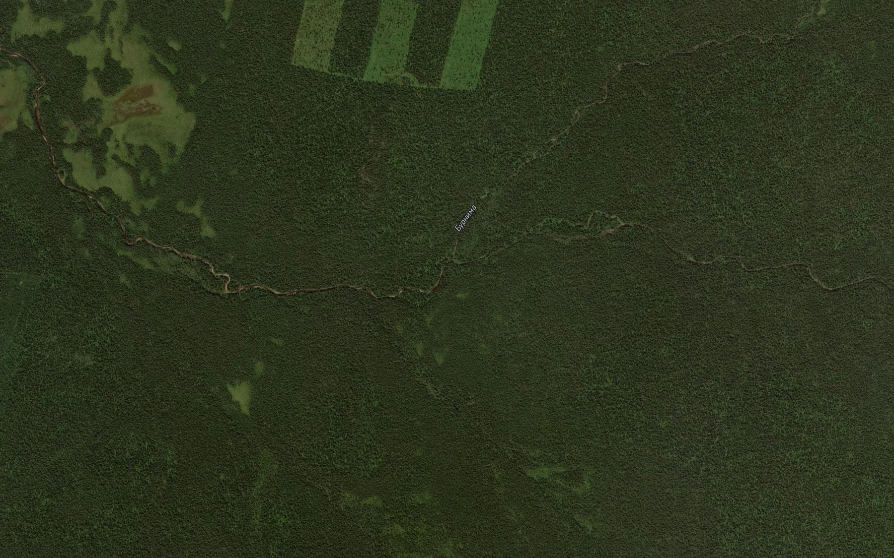 Satellite map of the Severnaya Burnima