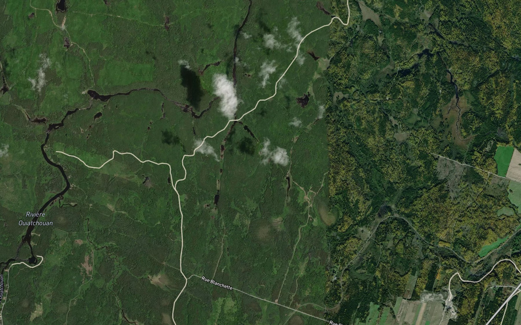 Satellite map of the Rapides du Diable