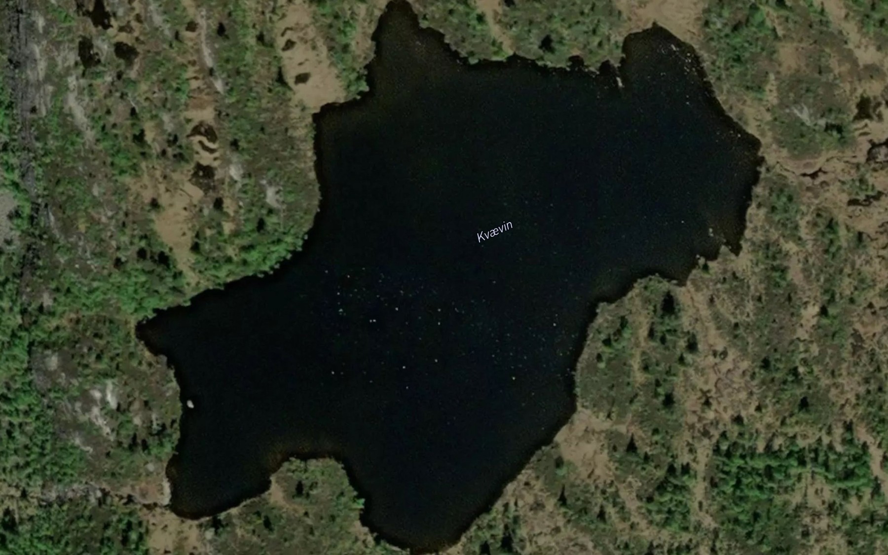 Satellite map of the Kvaevin