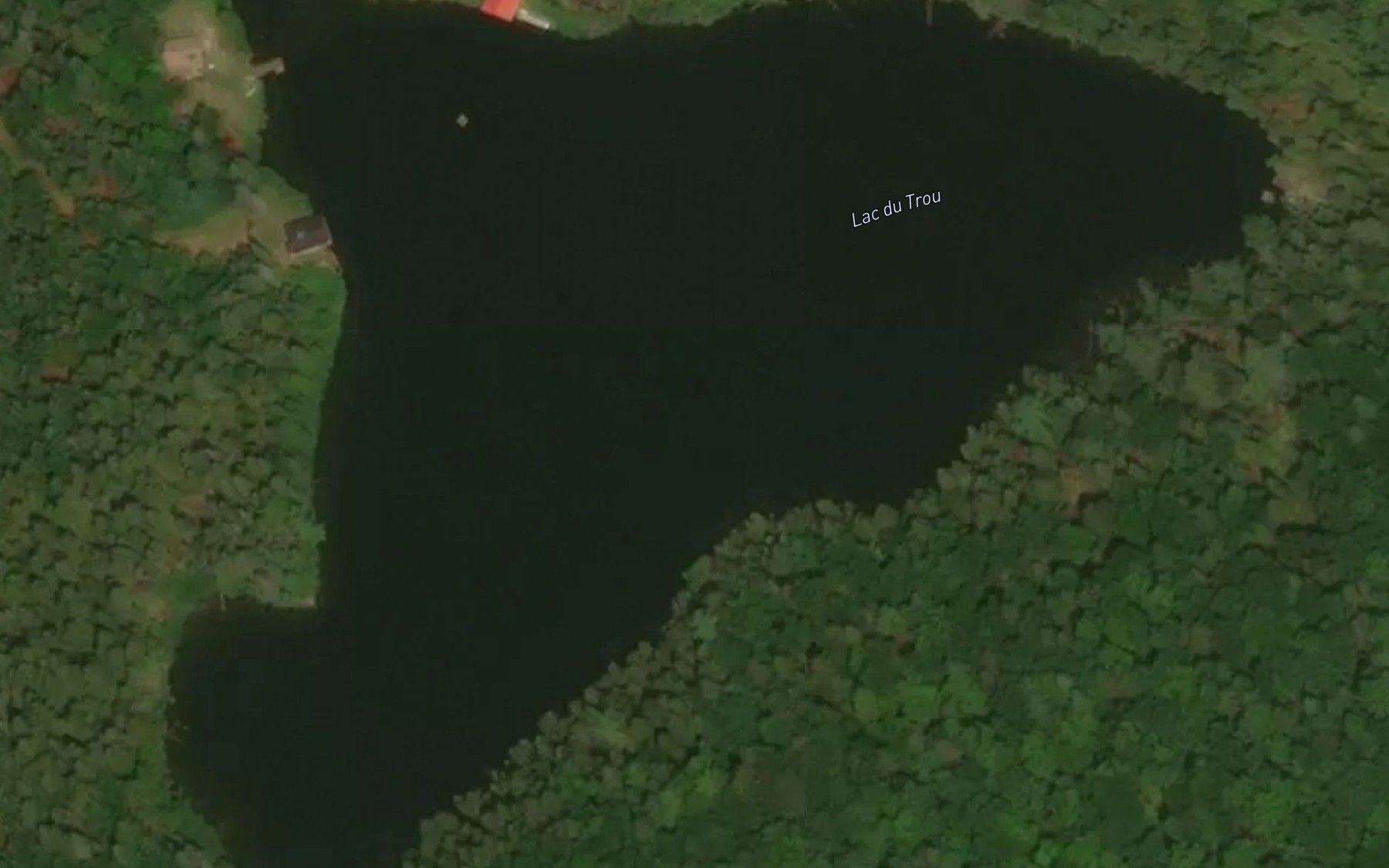 Satellite map of the Lac du Trou