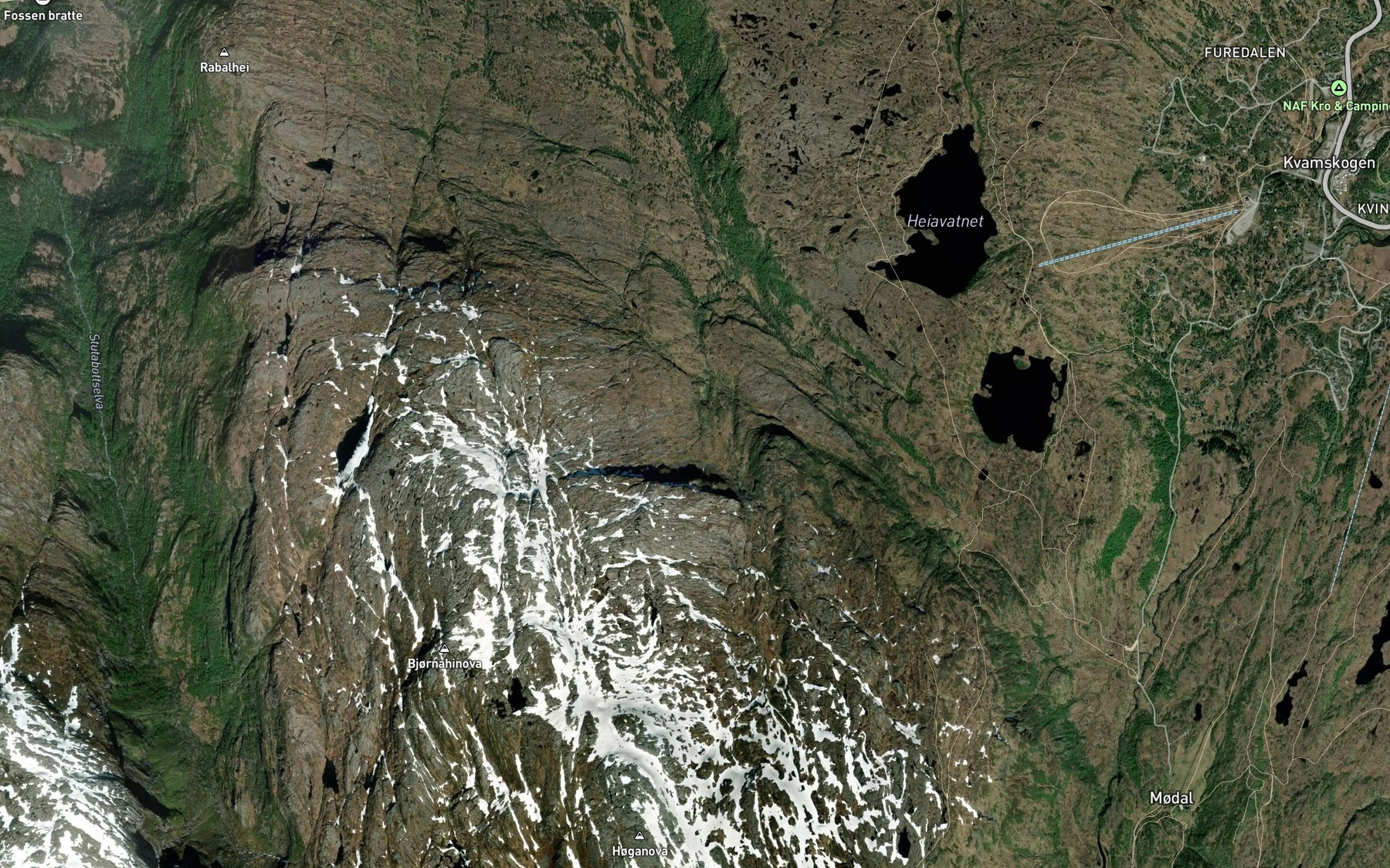Satellite map of the Kvanngro