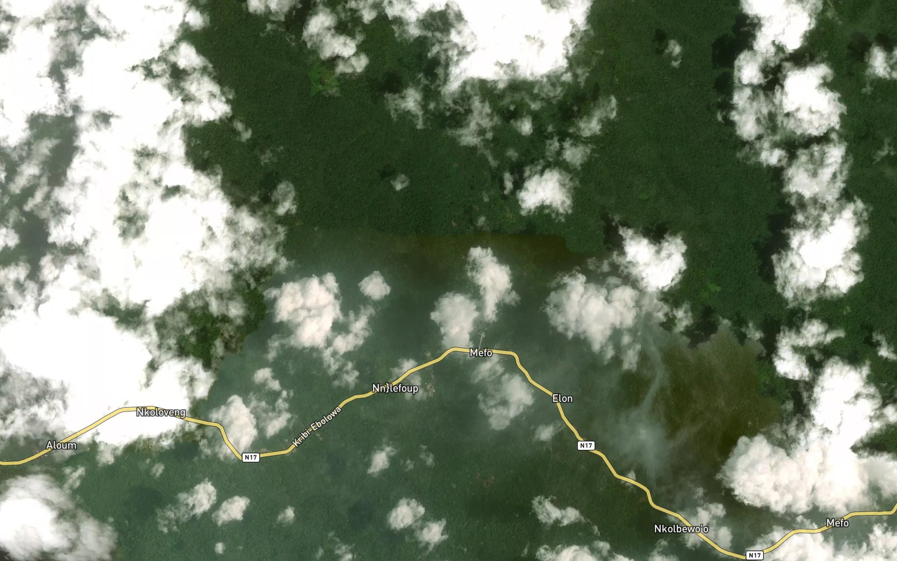 Satellite map of the Twa