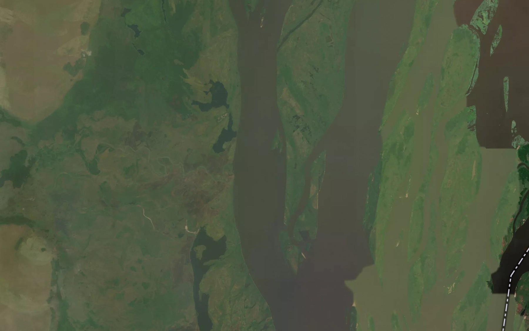 Satellite map of the Ngouinde