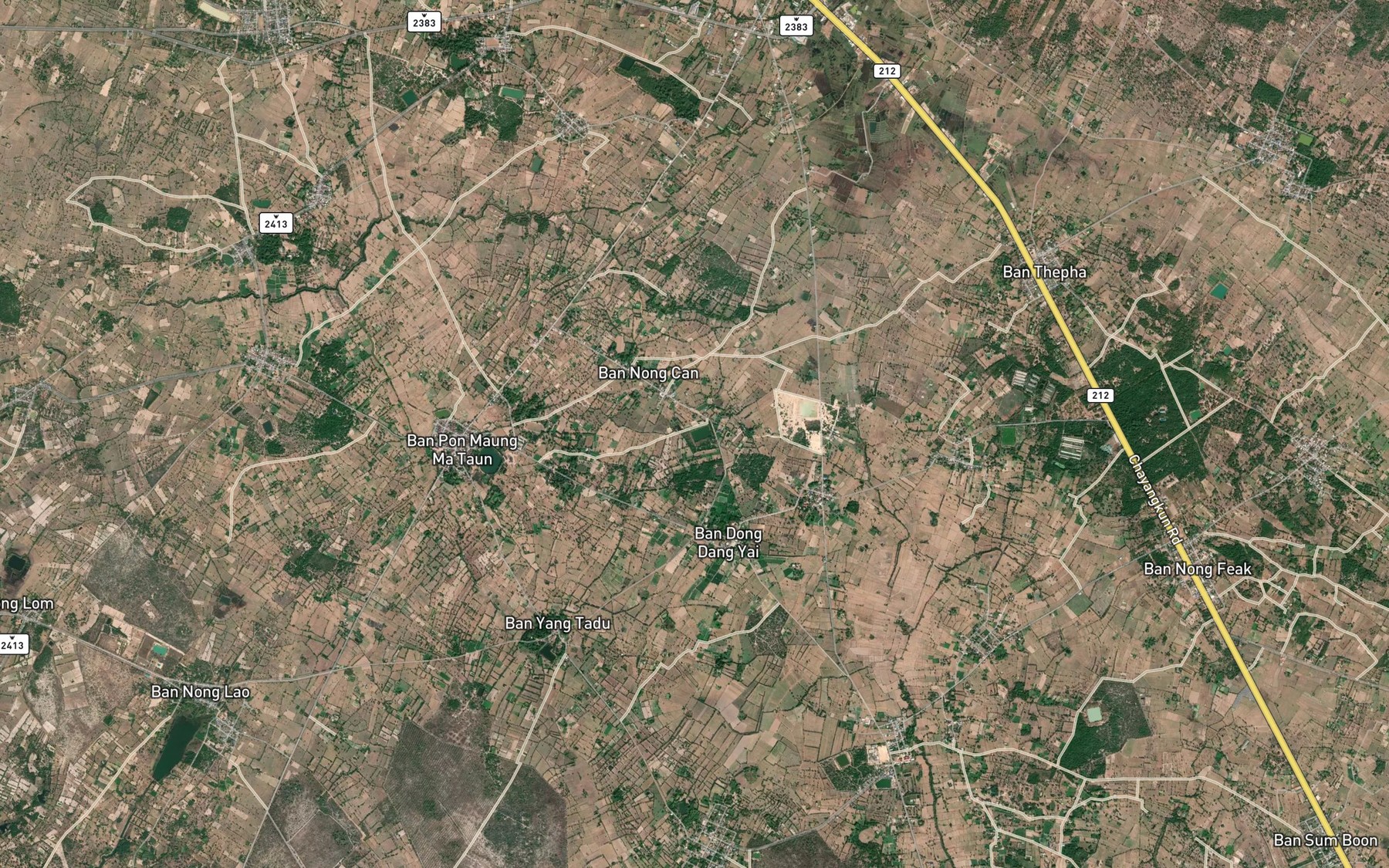 Satellite map of the Nong Mueat Hae