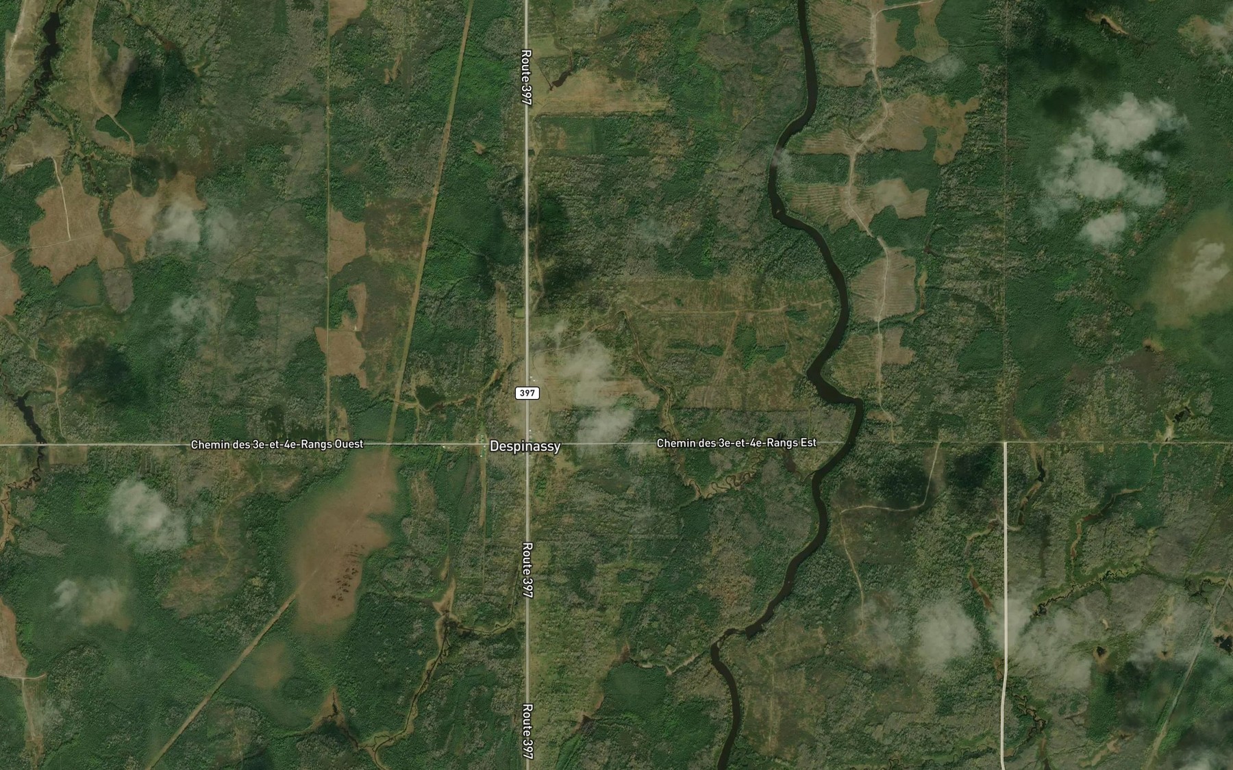 Satellite map of the Ruisseau Nolet