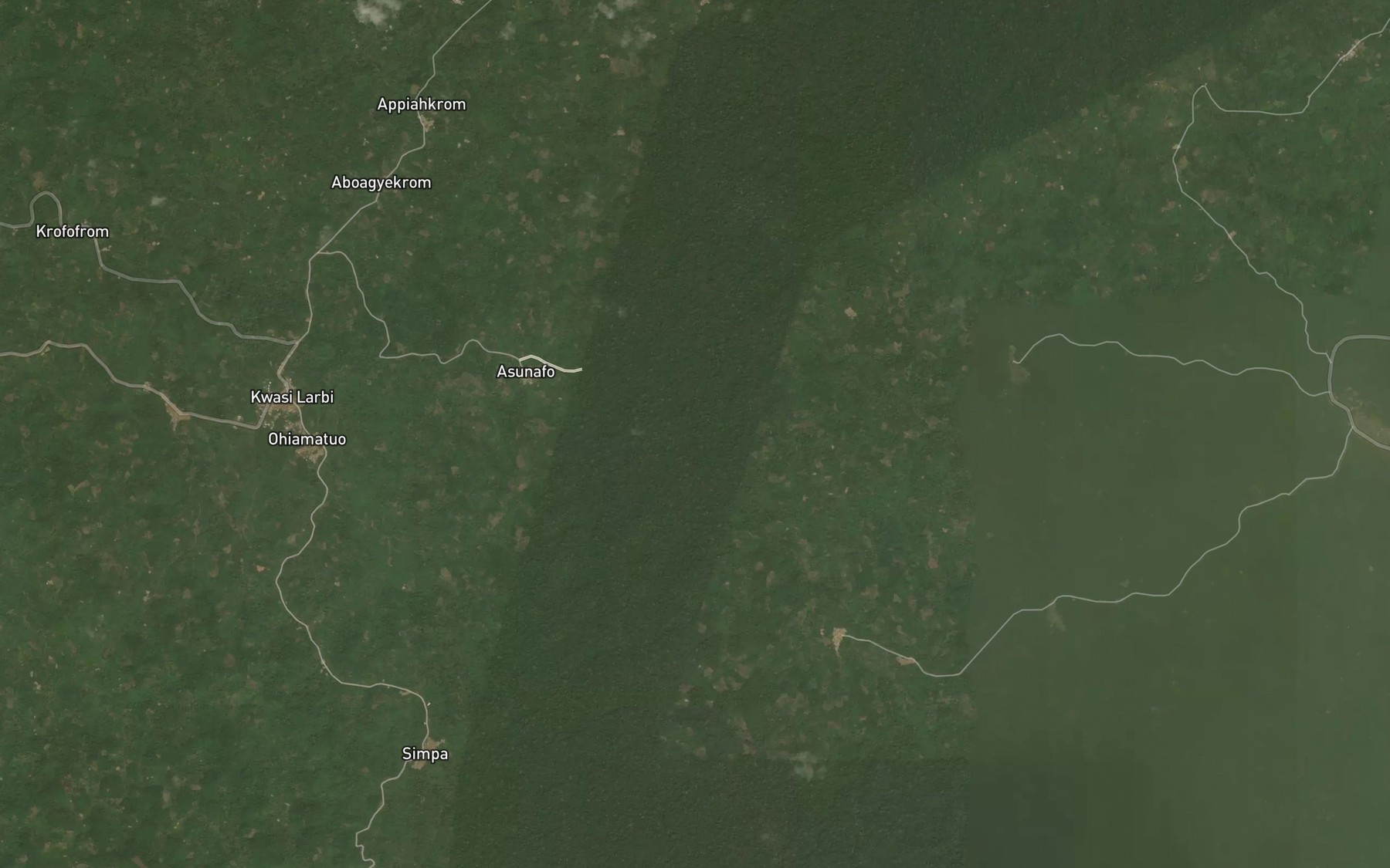 Satellite map of the Samanfuri