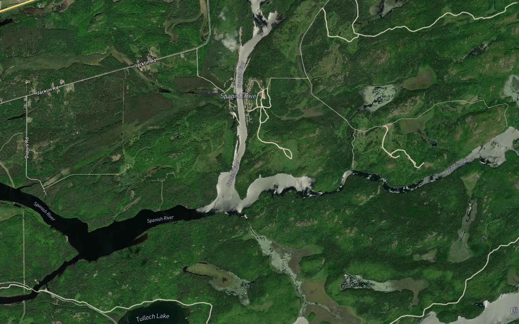 Satellite map of the Riviere Vermillion