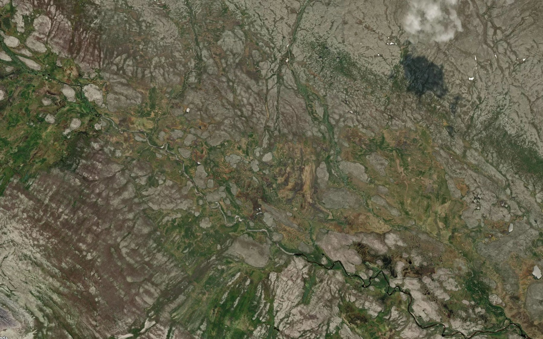 Satellite map of the Smikkjoldbekken