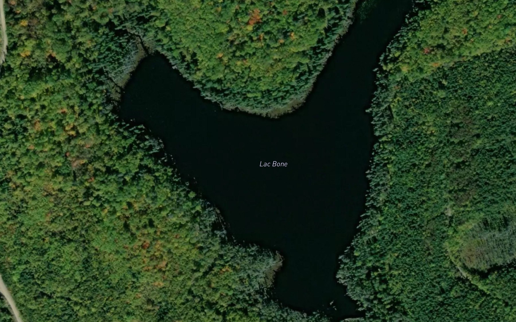 Satellite map of the Lac Bone