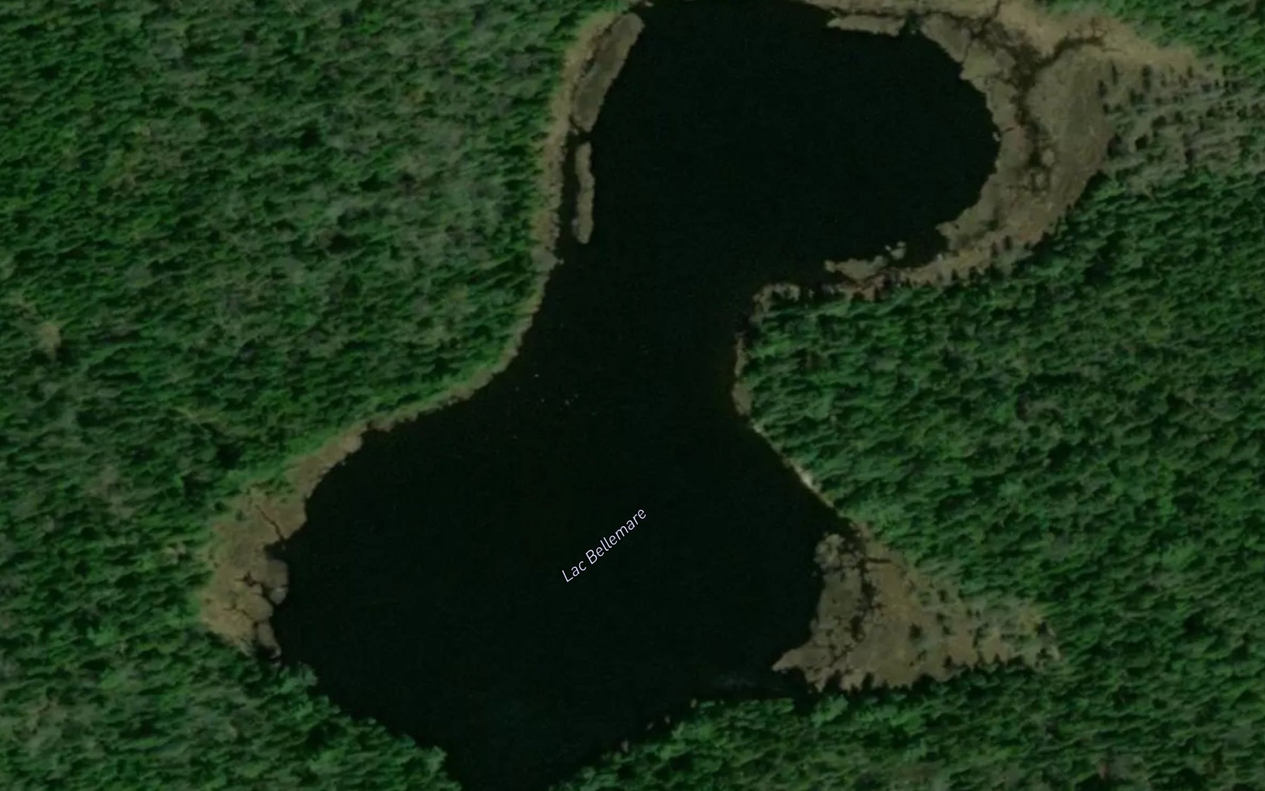 Satellite map of the Lac Bellemare