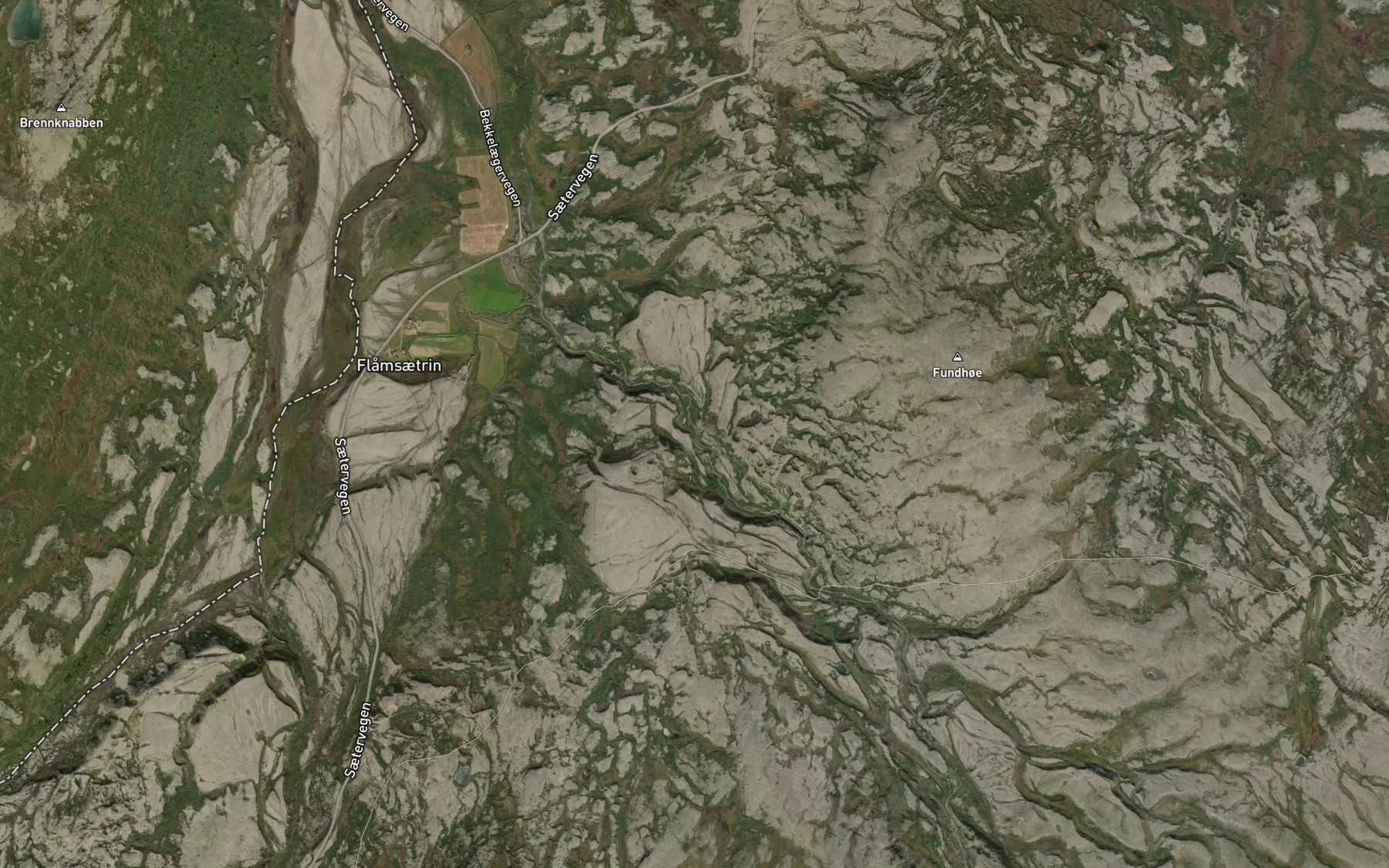 Satellite map of the Storbekken