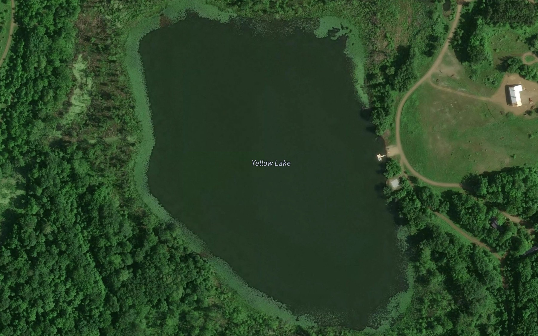 Satellite map of the Yellow Lake