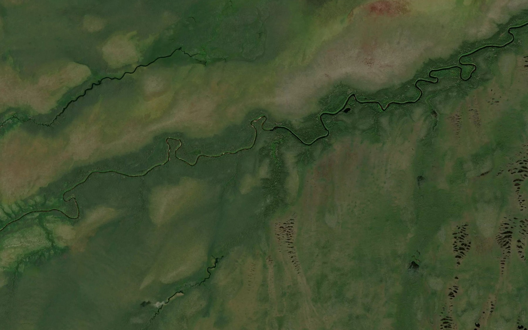 Satellite map of the Lejambe Creek