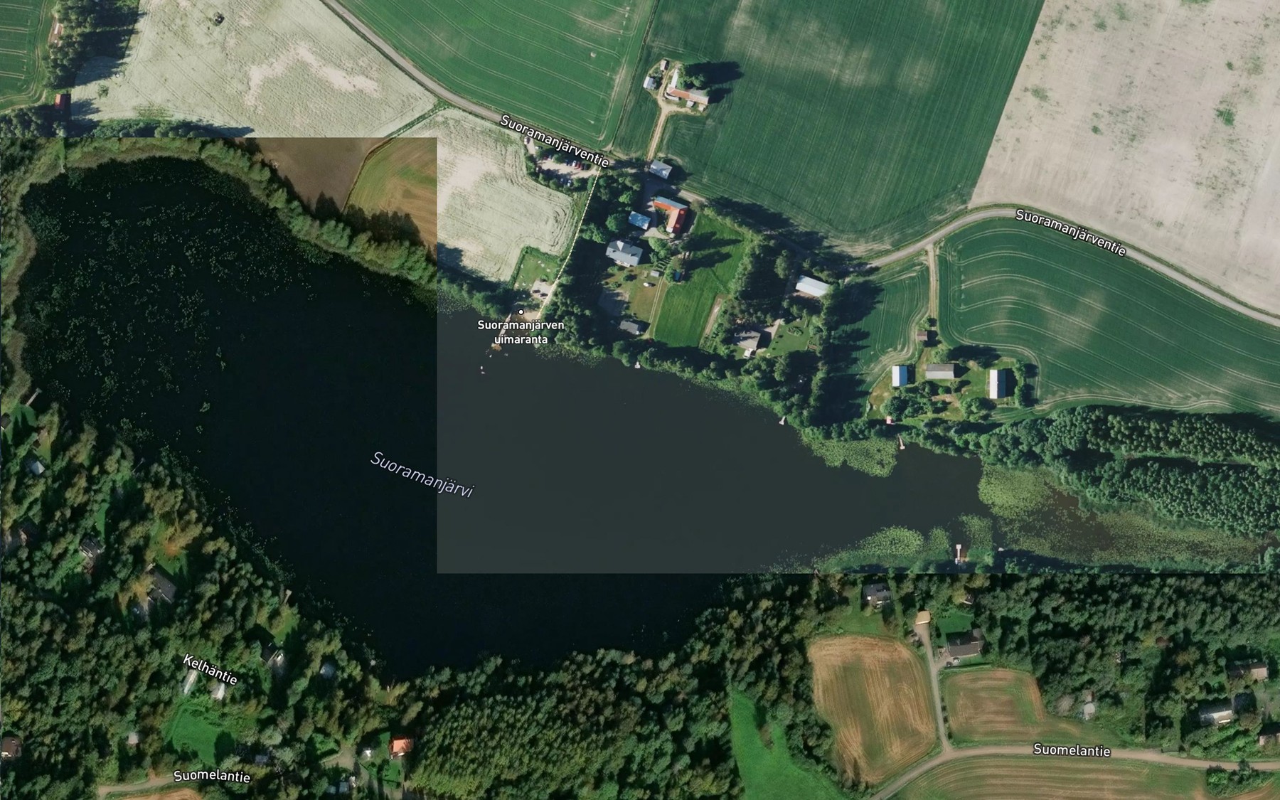 Satellite map of the Suoramanjarvi