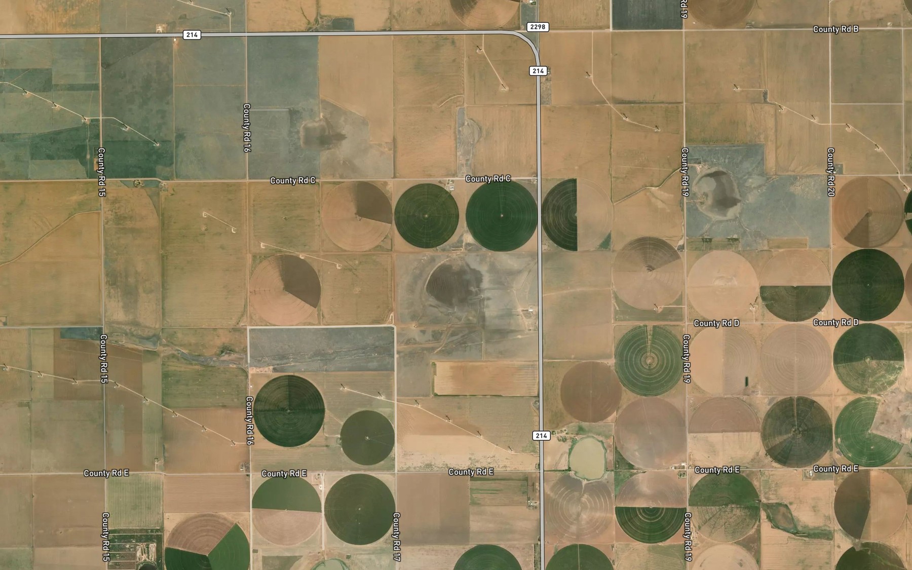 Satellite map of the Black Lake