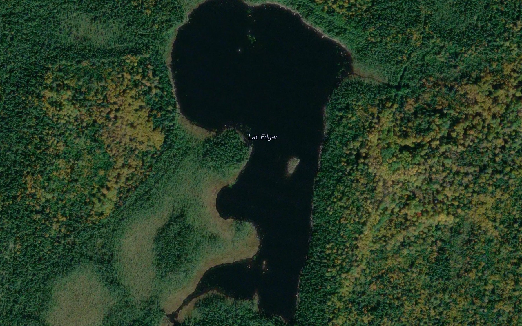 Satellite map of the Lac Edgar