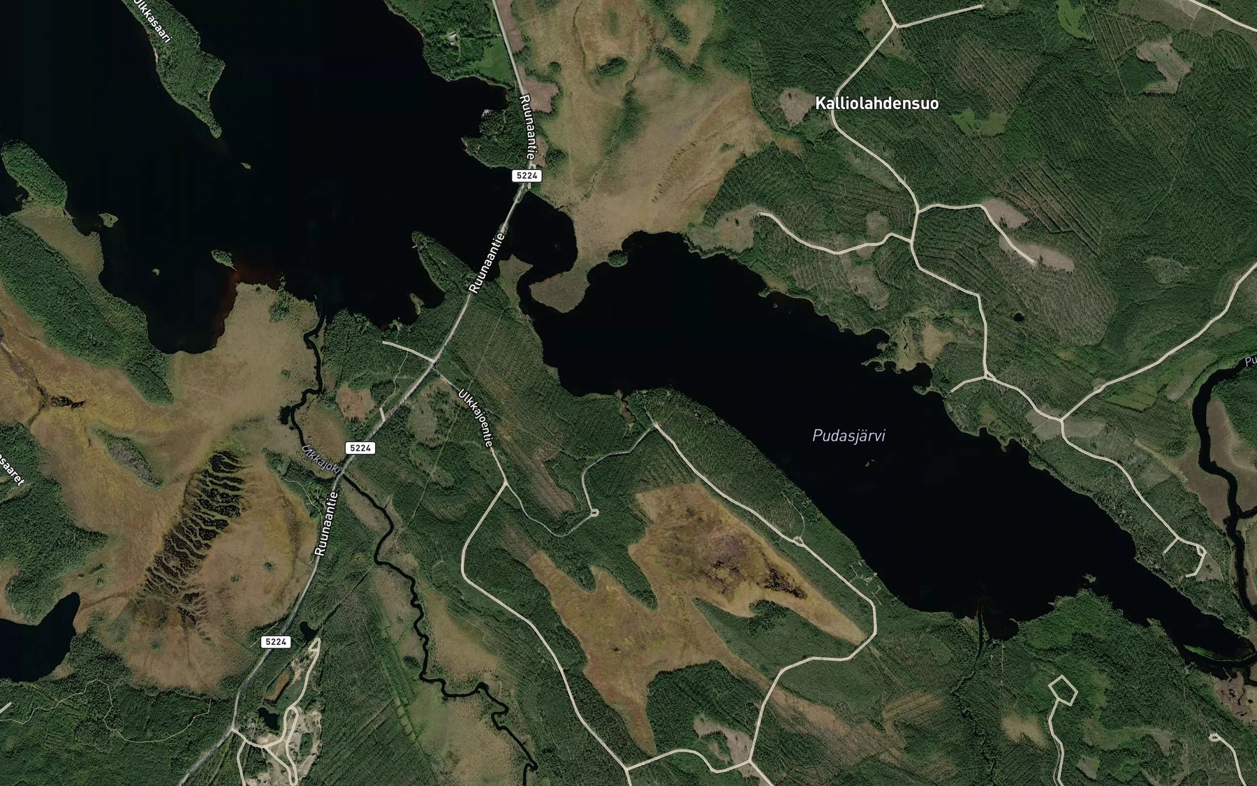 Satellite map of the Puraspuro