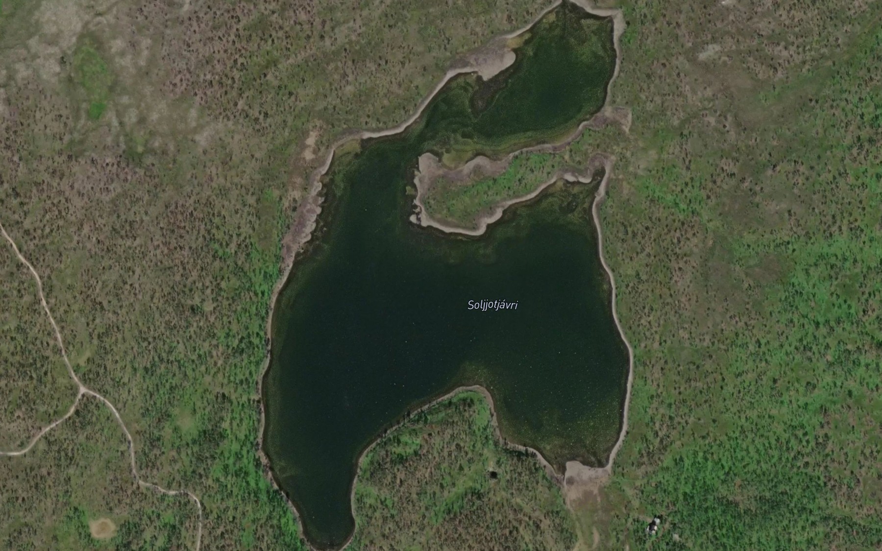 Satellite map of the Saljutjavri