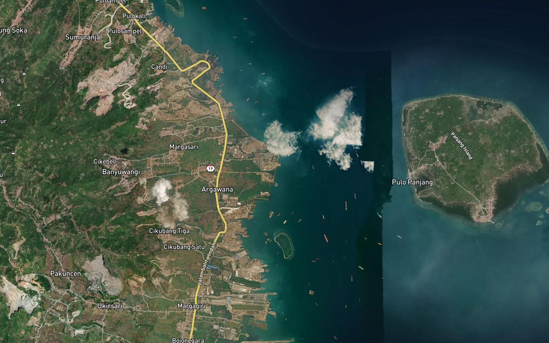 Satellite map of the Ci Ragas