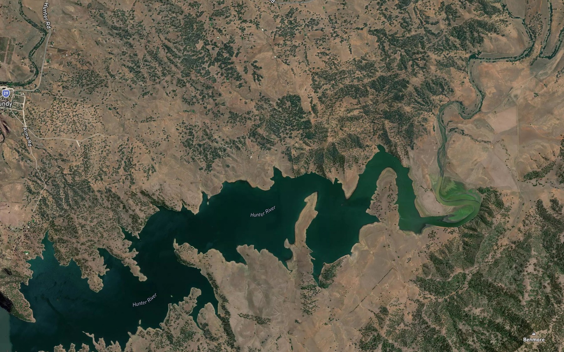 Satellite map of the Spot 5