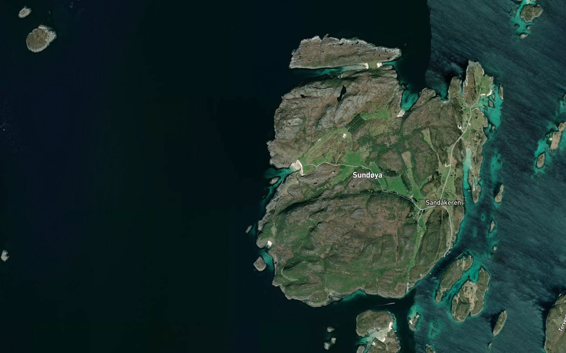 Satellite map of the Sandvika