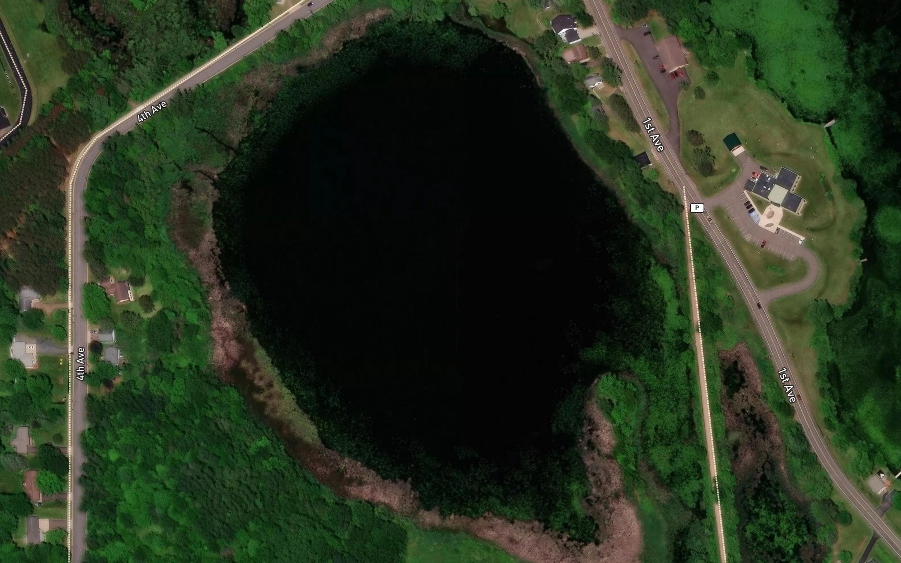 Satellite map of the Collingwood Lake