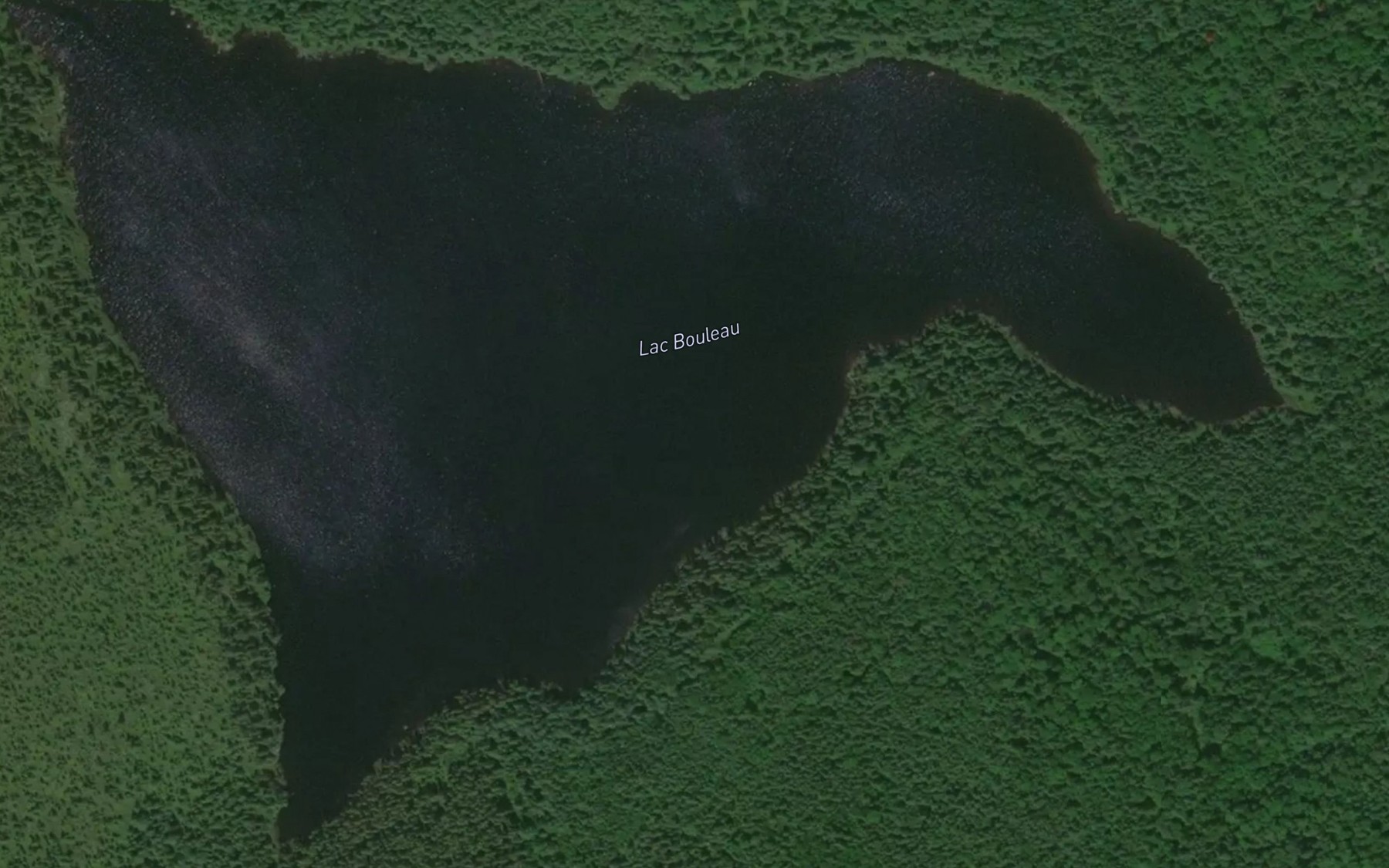 Satellite map of the Lac Bouleau