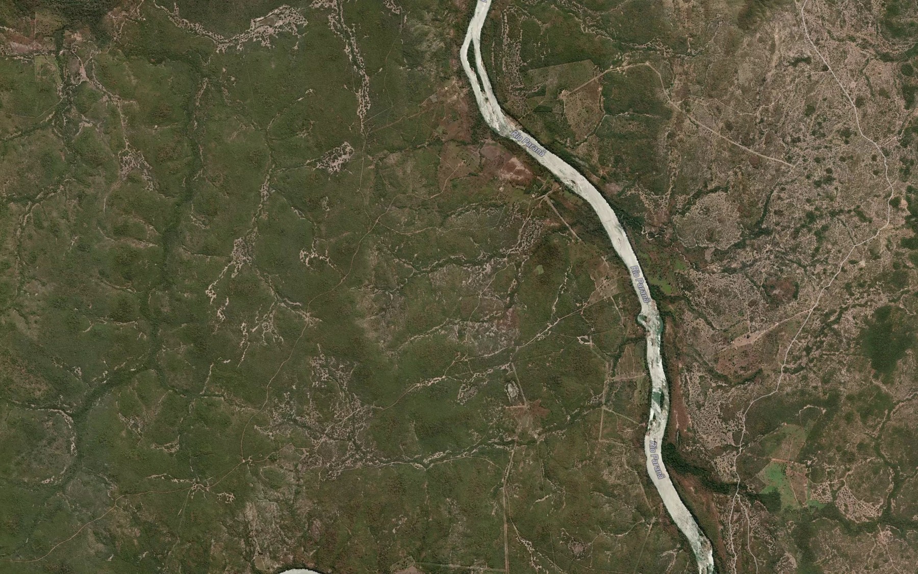 Satellite map of the Ribeirao da Onca