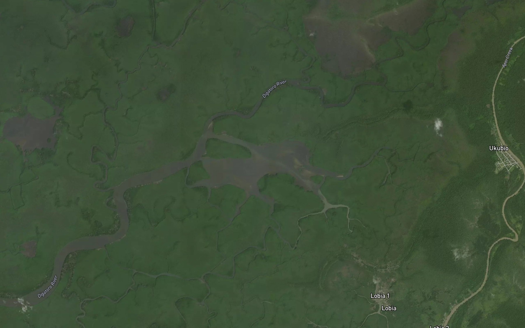 Satellite map of the Lobia Flat