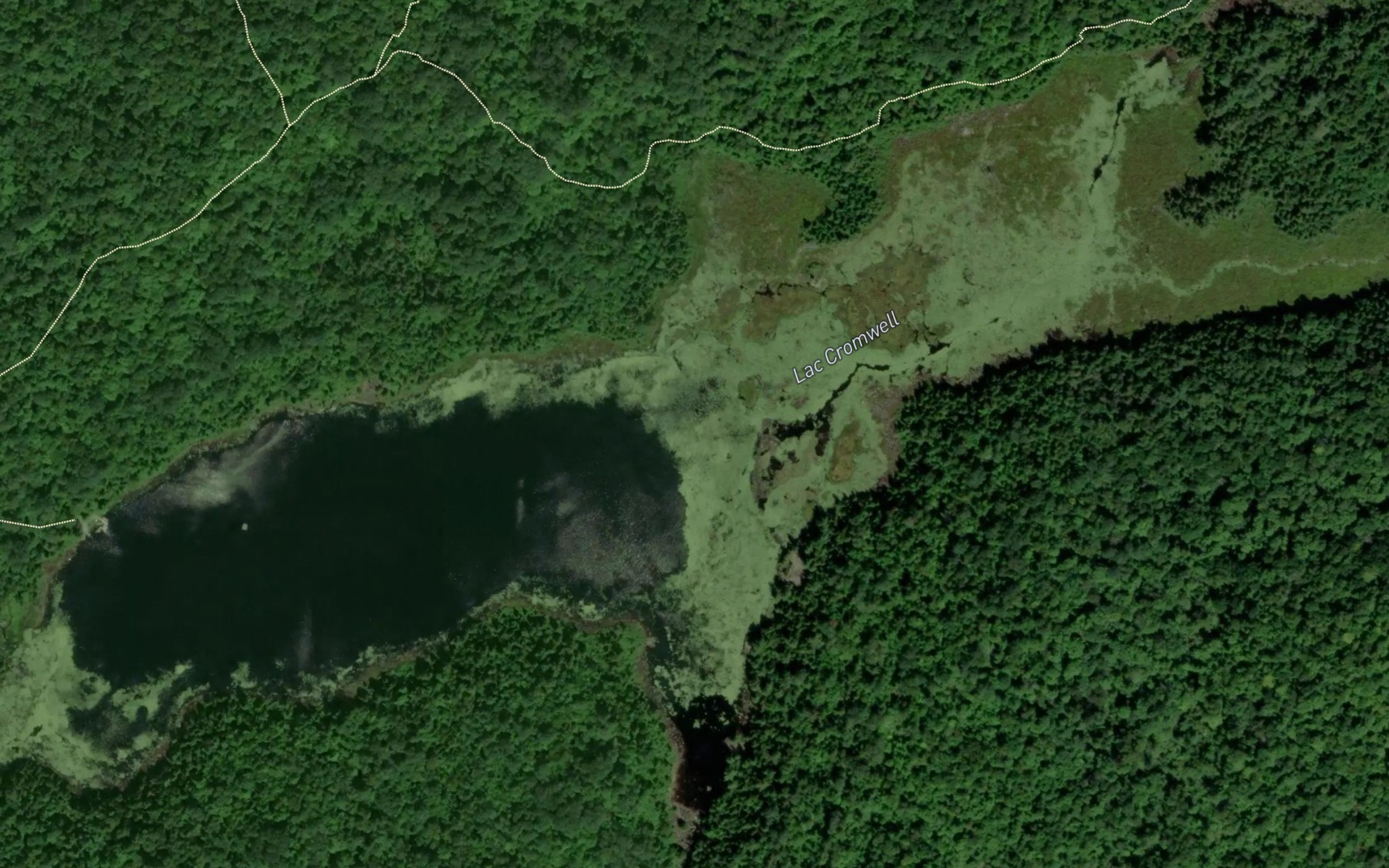 Satellite map of the Lac Cromwell