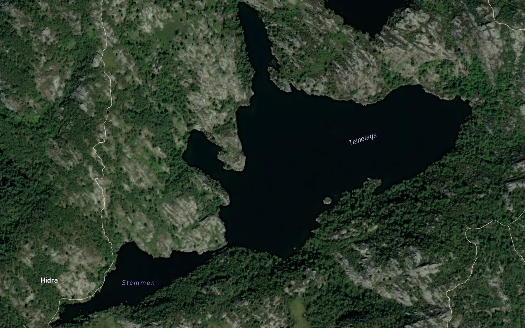 Satellite map of the Teinelaga
