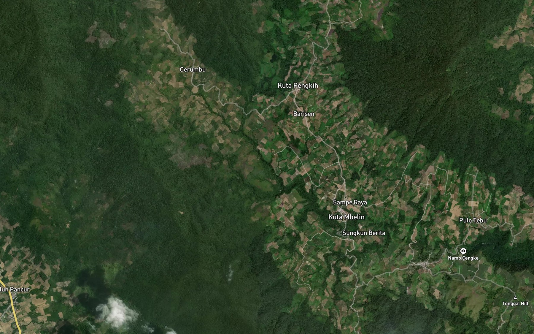 Satellite map of the Lao Mbulin