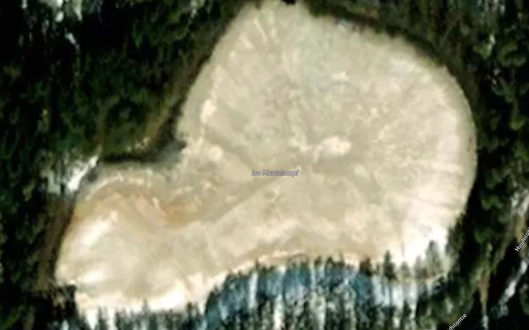 Satellite map of the Iso Mustalampi