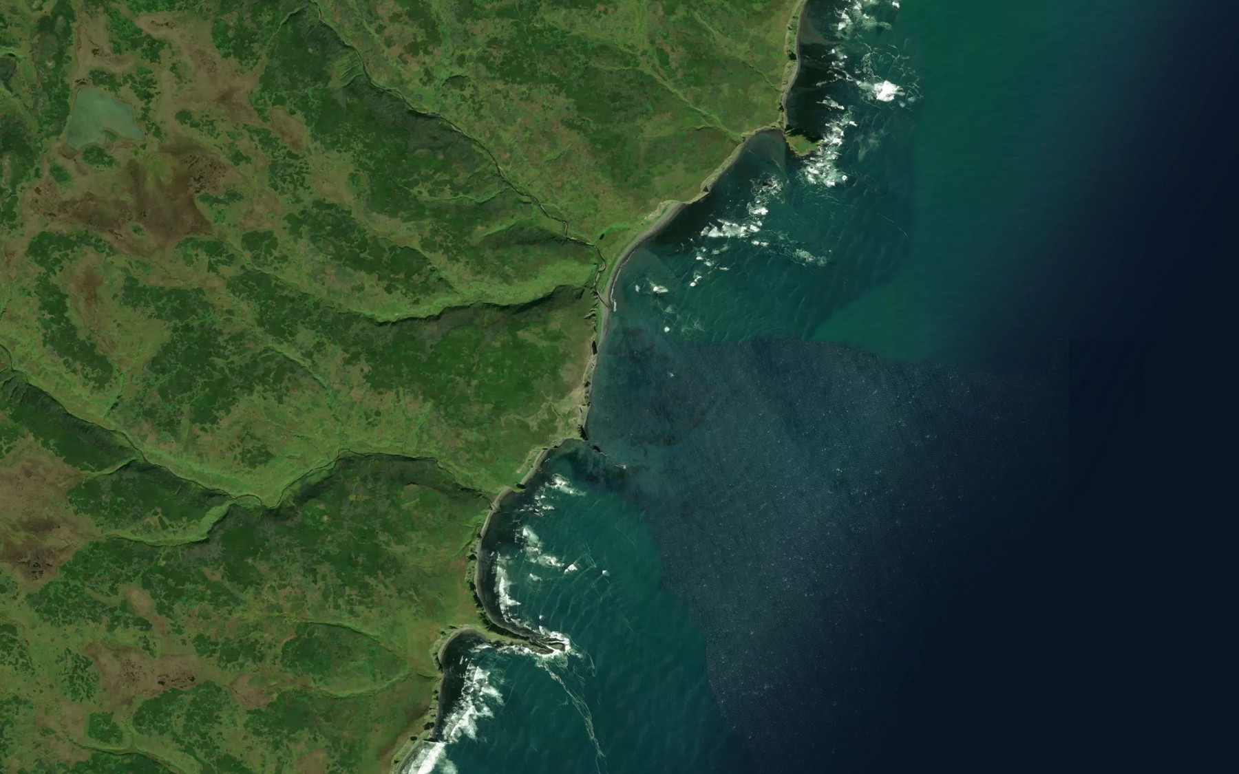 Satellite map of the Bukhta Mayachnaya