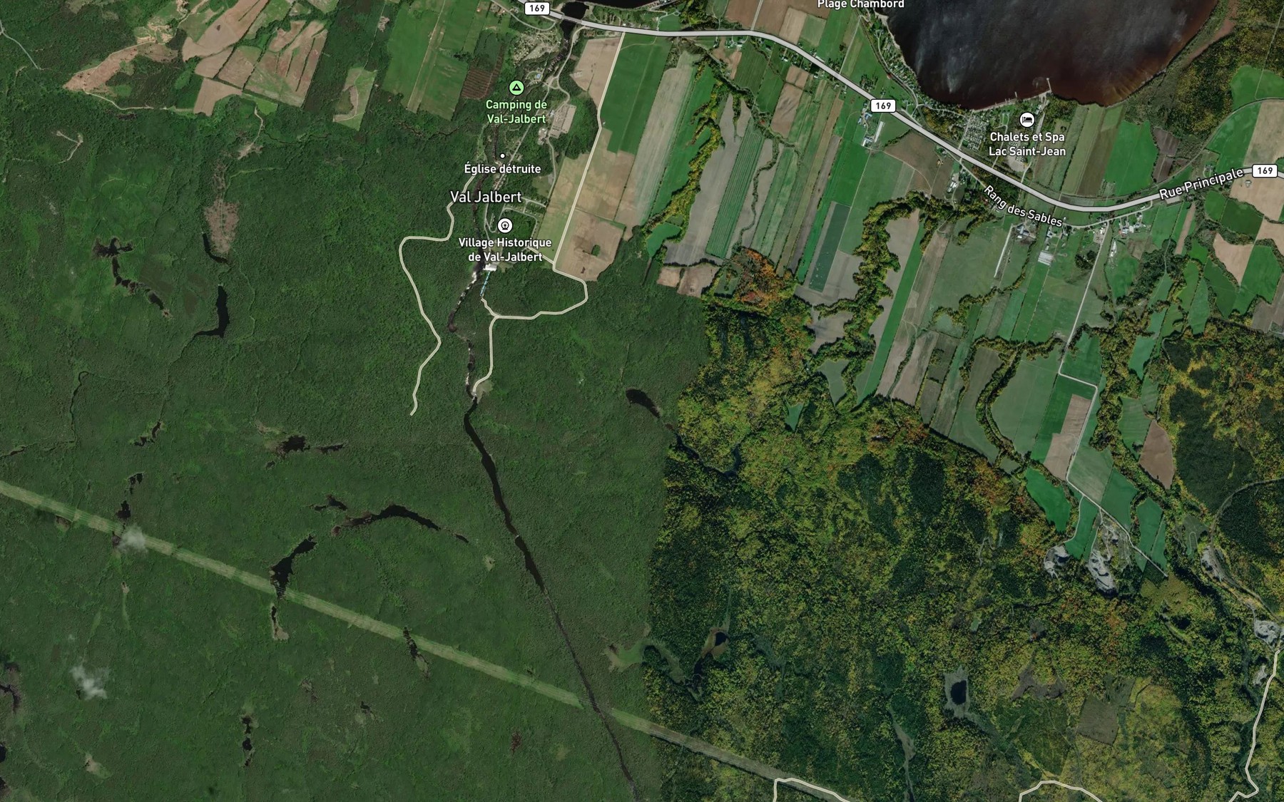 Satellite map of the Lac a Alfred