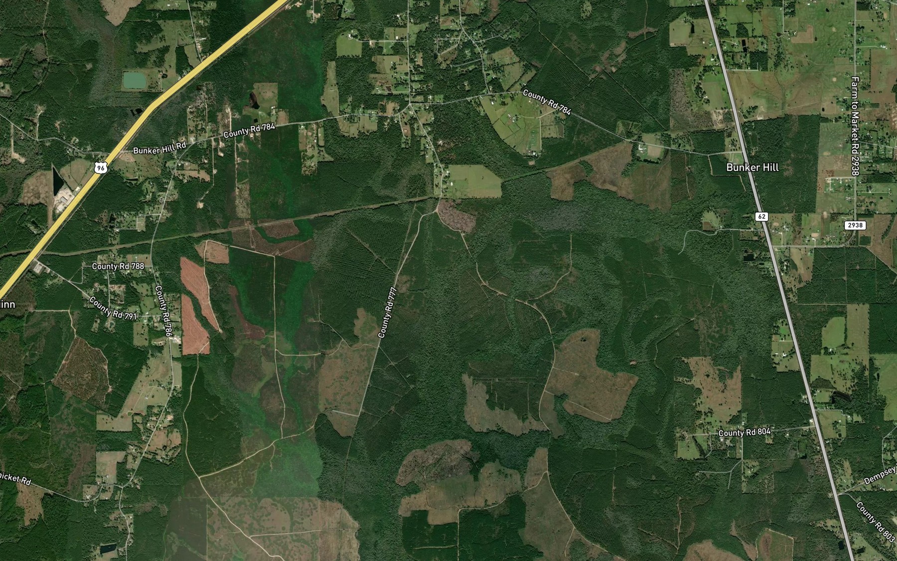 Satellite map of the Goode Branch