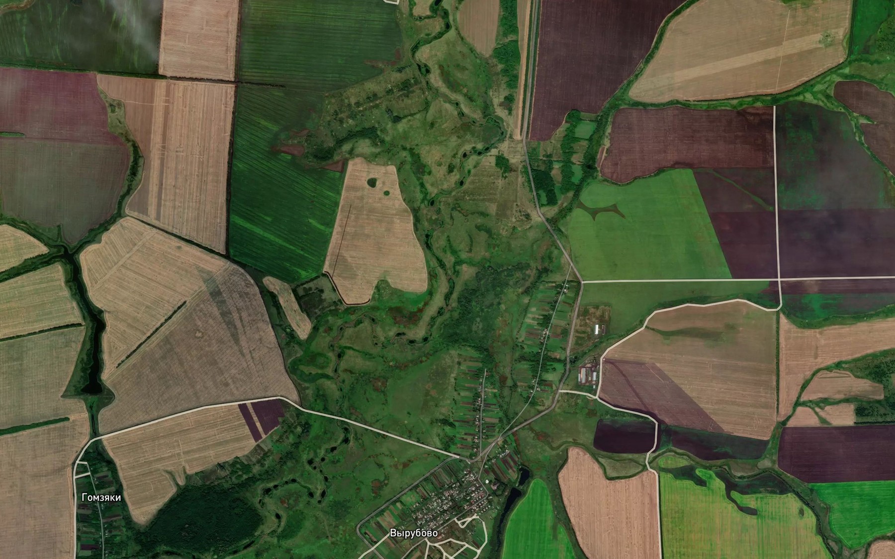Satellite map of the Ozerna