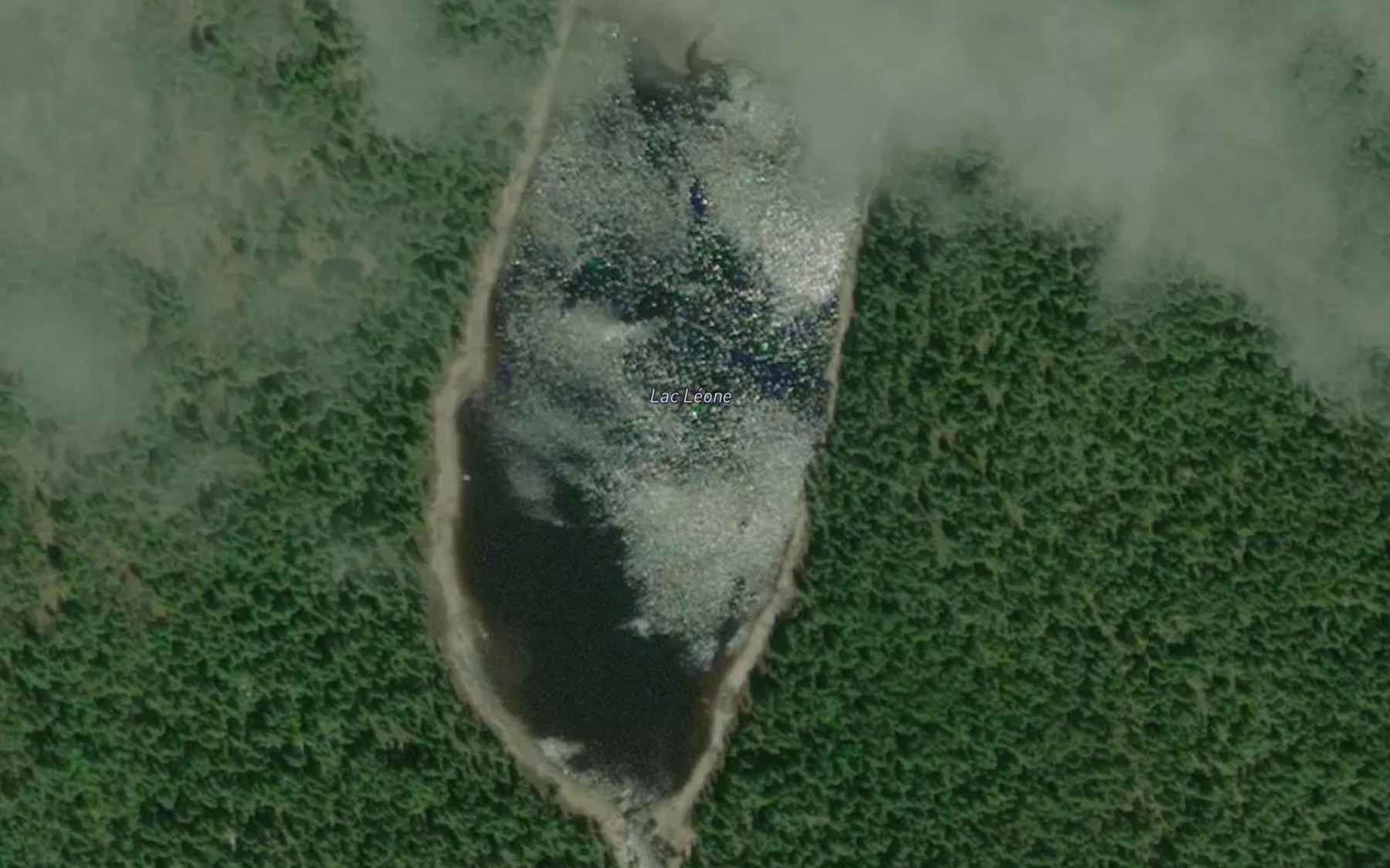 Satellite map of the Lac Leone