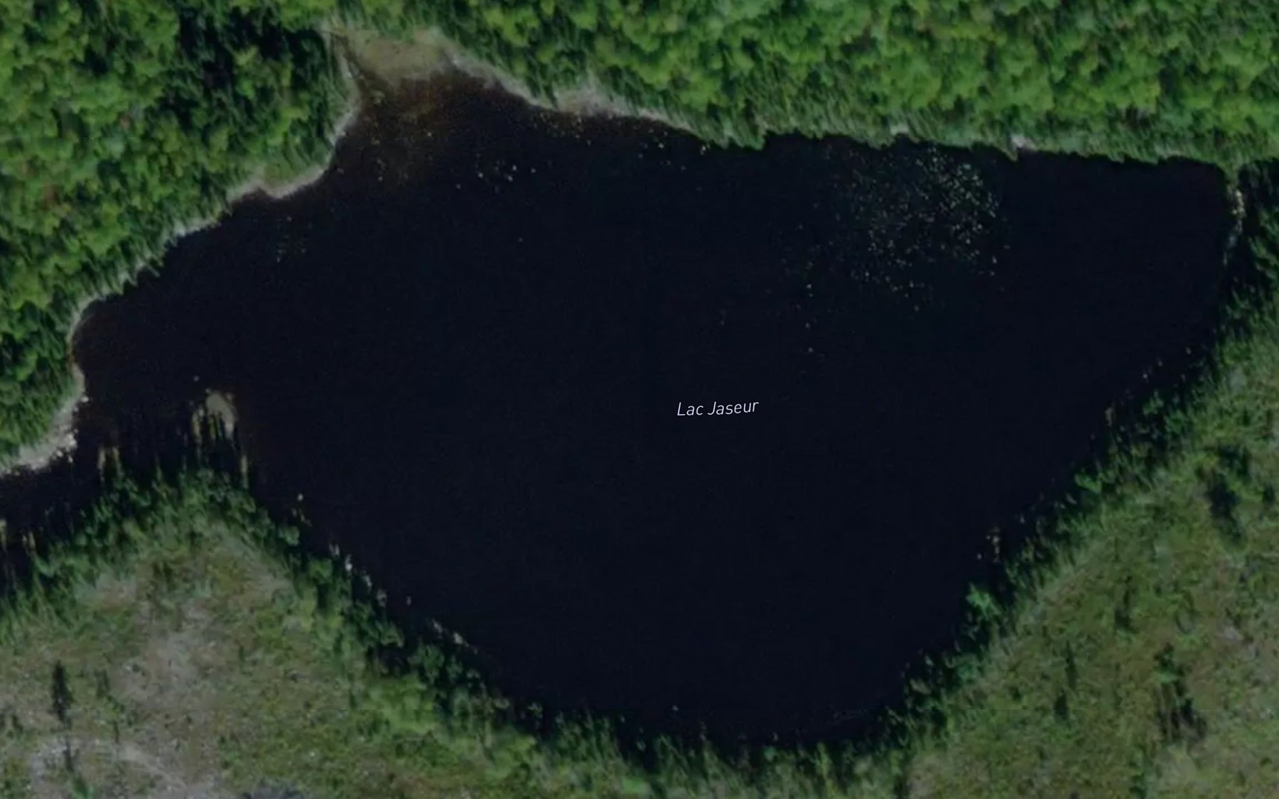 Satellite map of the Lac Jaseur