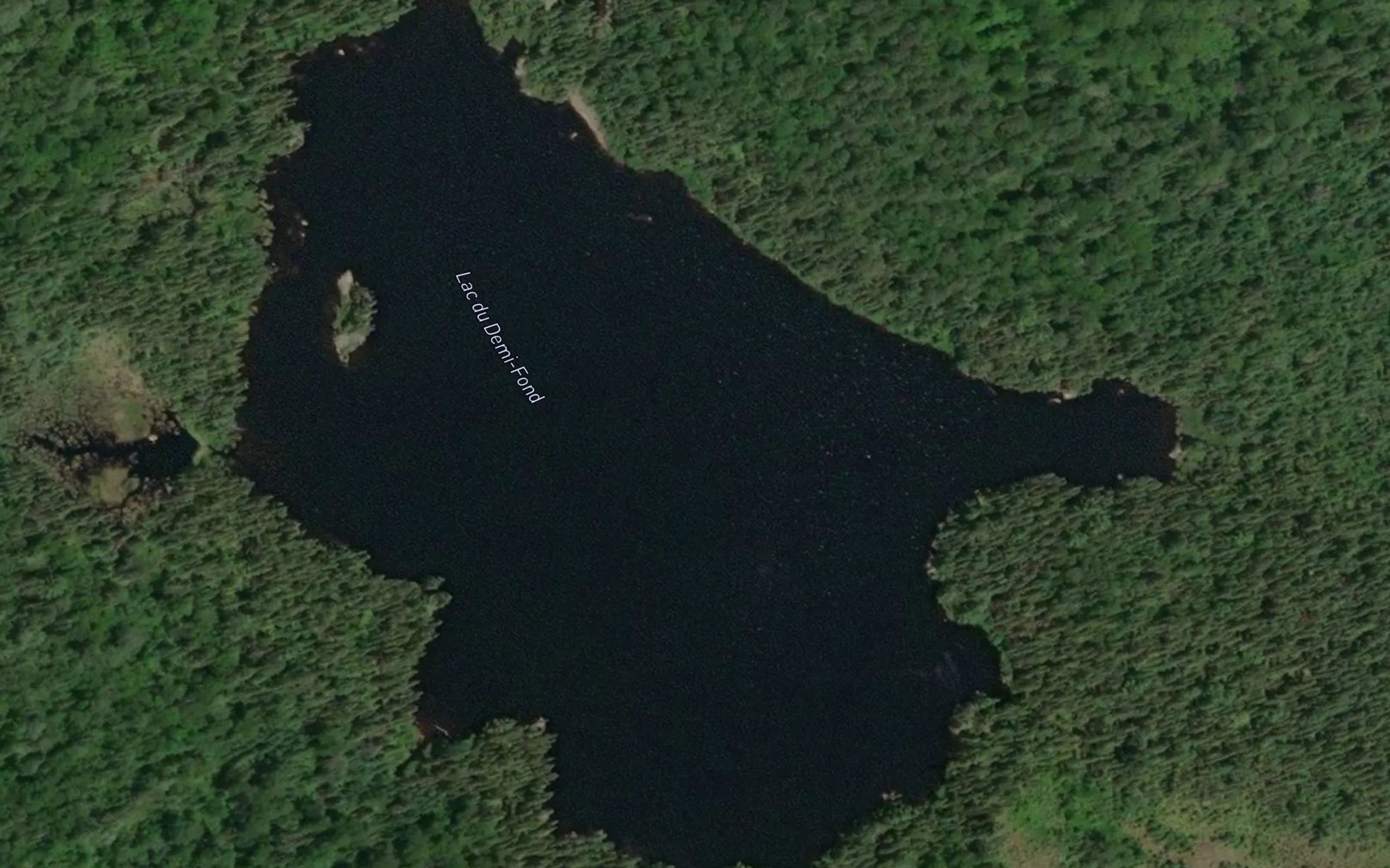 Satellite map of the Lac du Demi-Fond