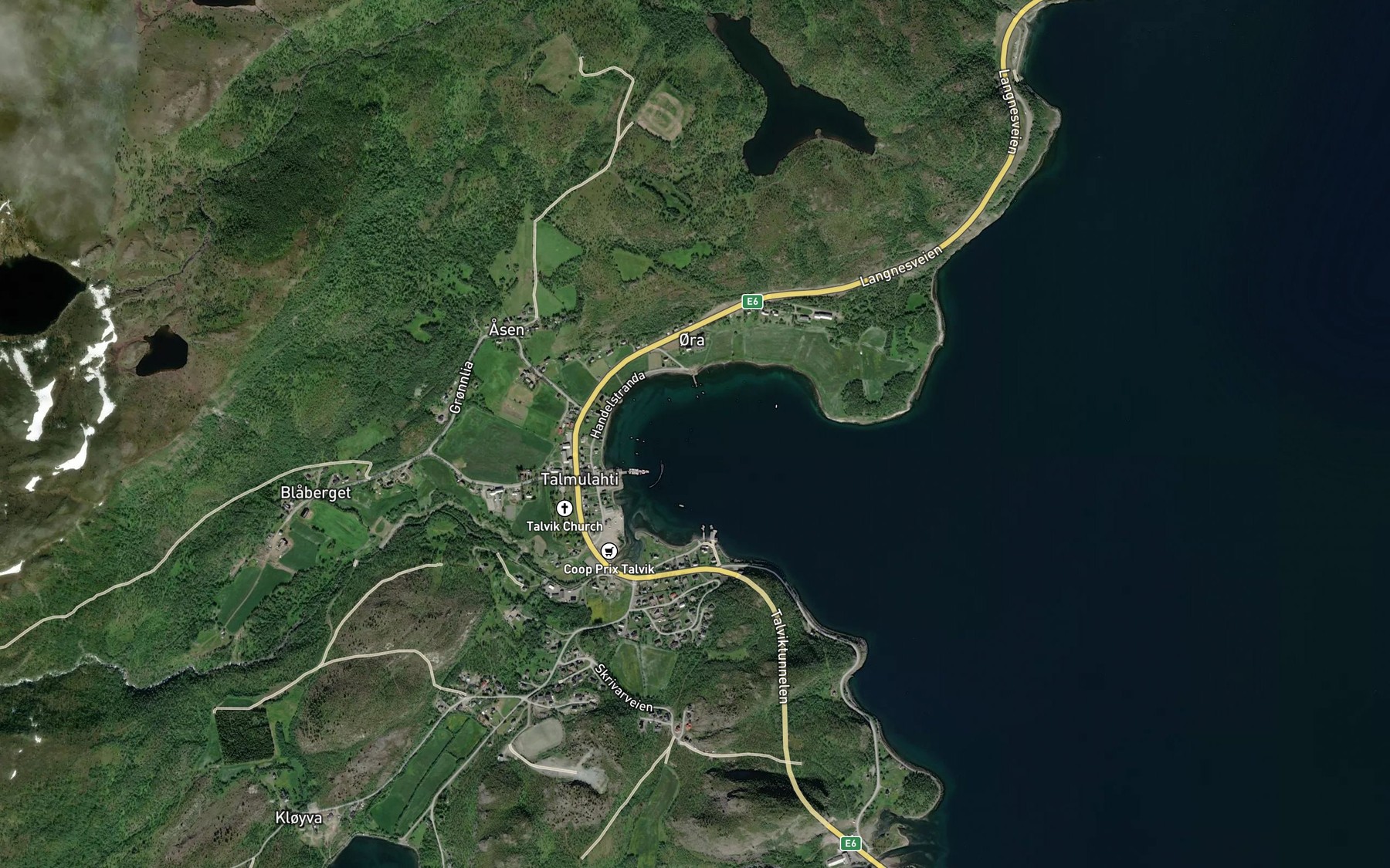 Satellite map of the Dalmeluokta