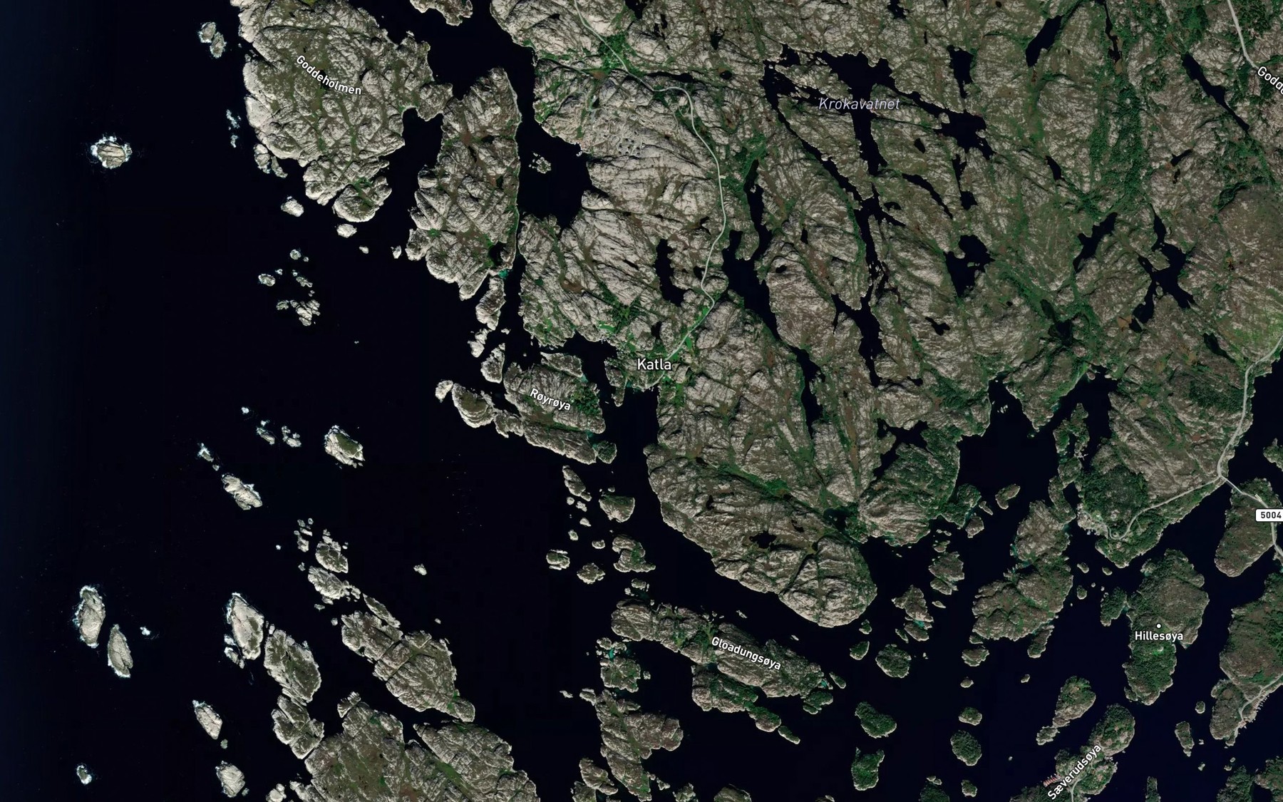 Satellite map of the Katlavika