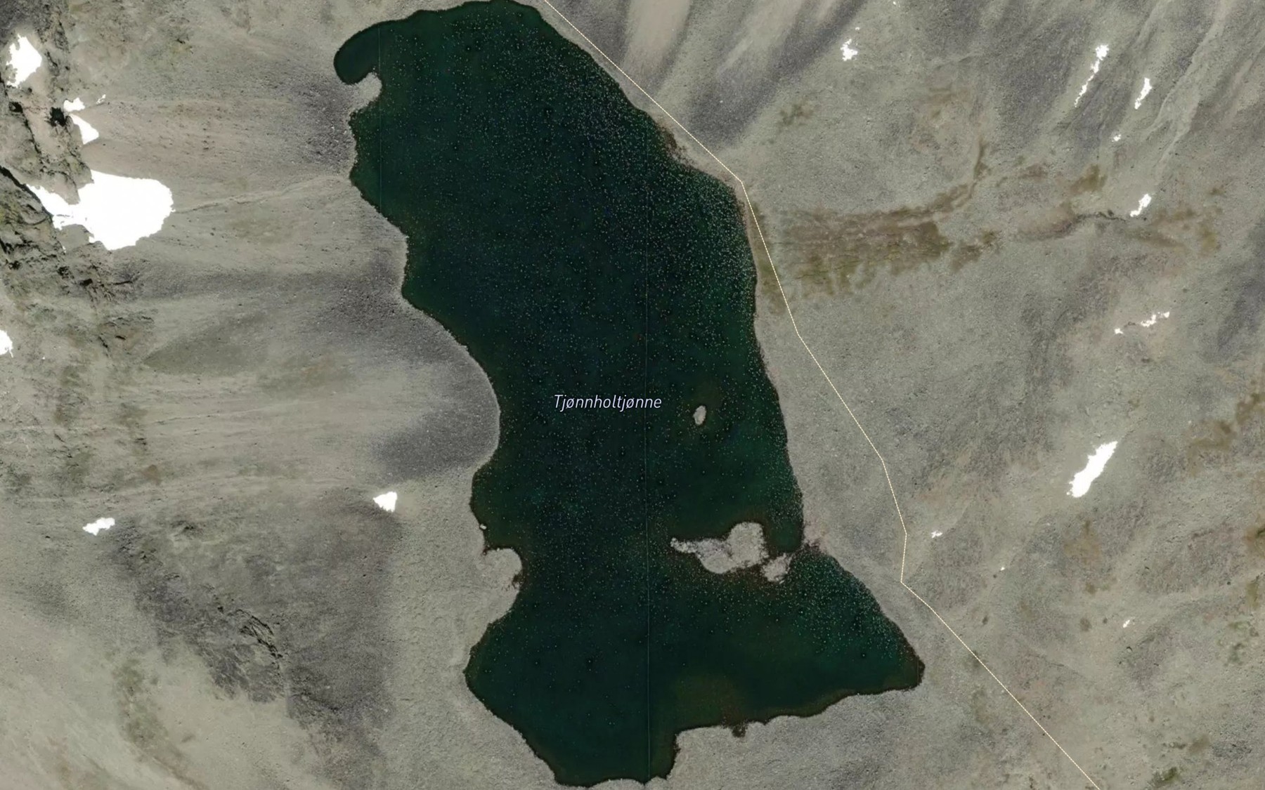 Satellite map of the Tjornholtjorni