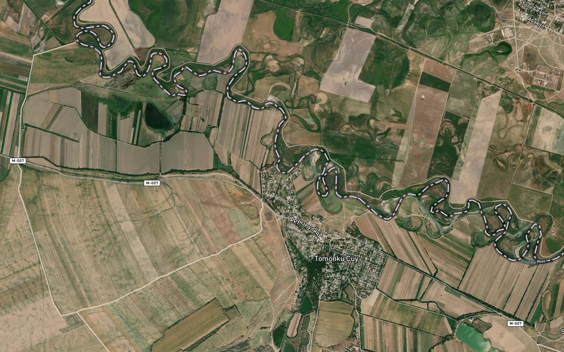 Satellite map of the Jylamysh