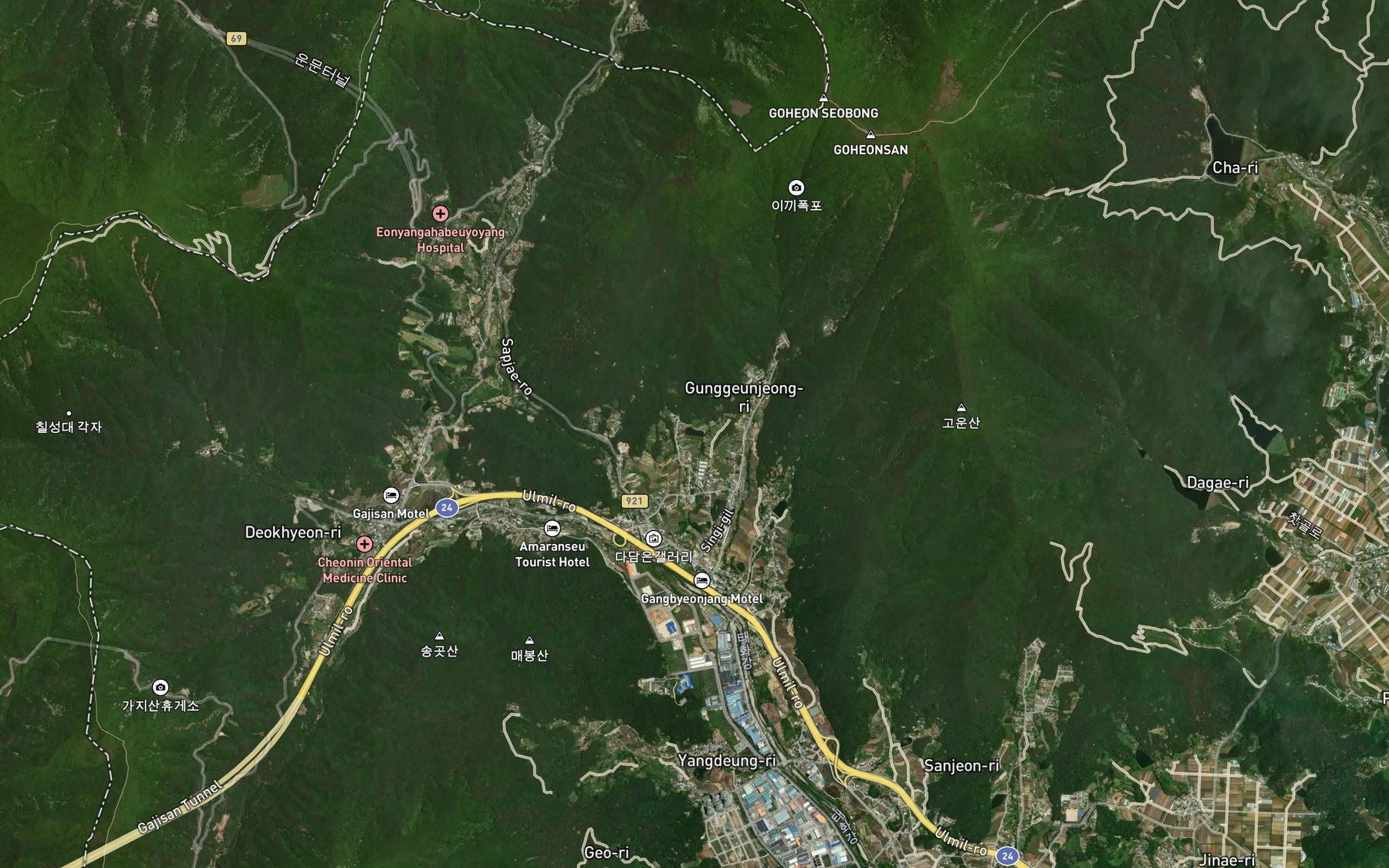 Satellite map of the Gunggeunji