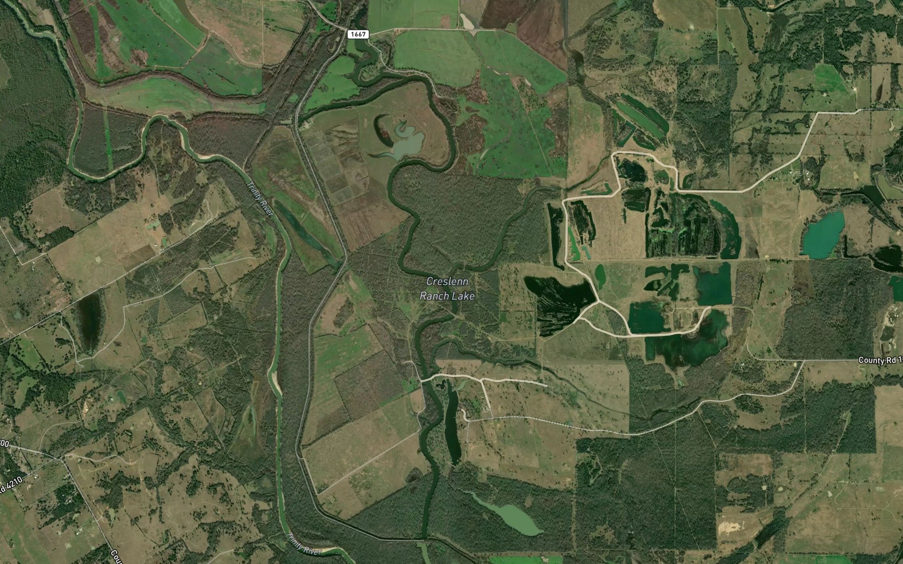 Satellite map of the Turkey Creek