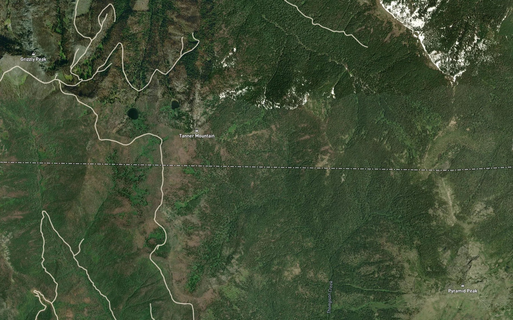 Satellite map of the Matz Draw