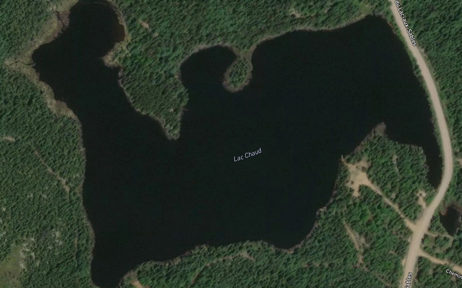 Satellite map of the Lac Chaud