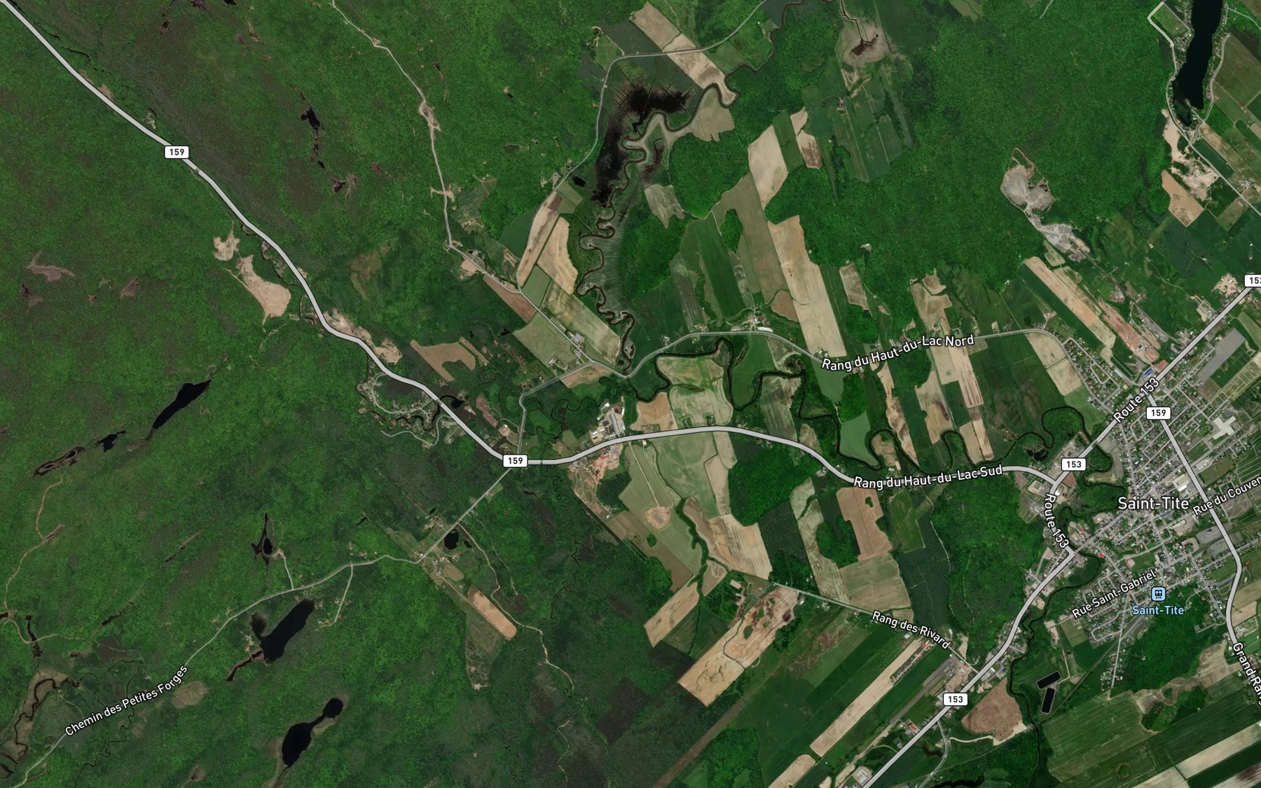 Satellite map of the Cours d'eau Brouillette